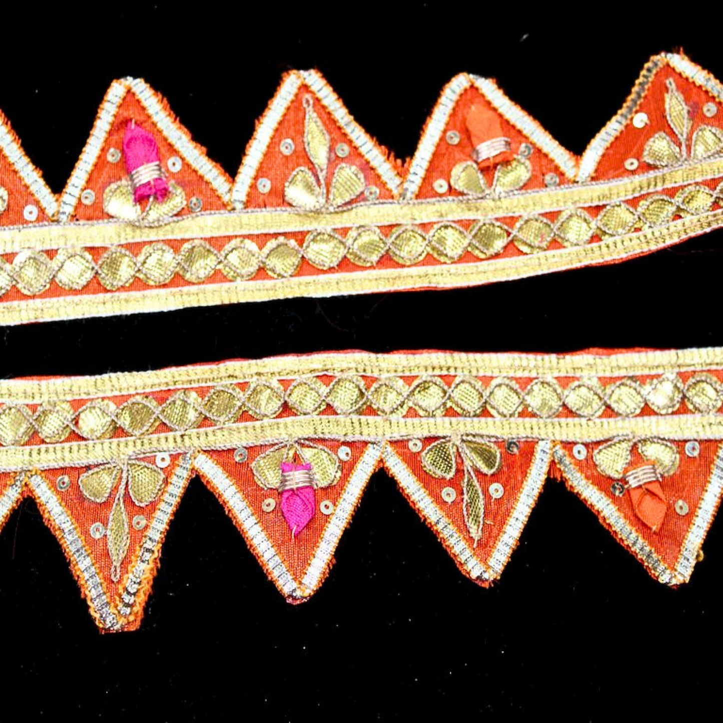 Orange Traditional Gota Patti Trim