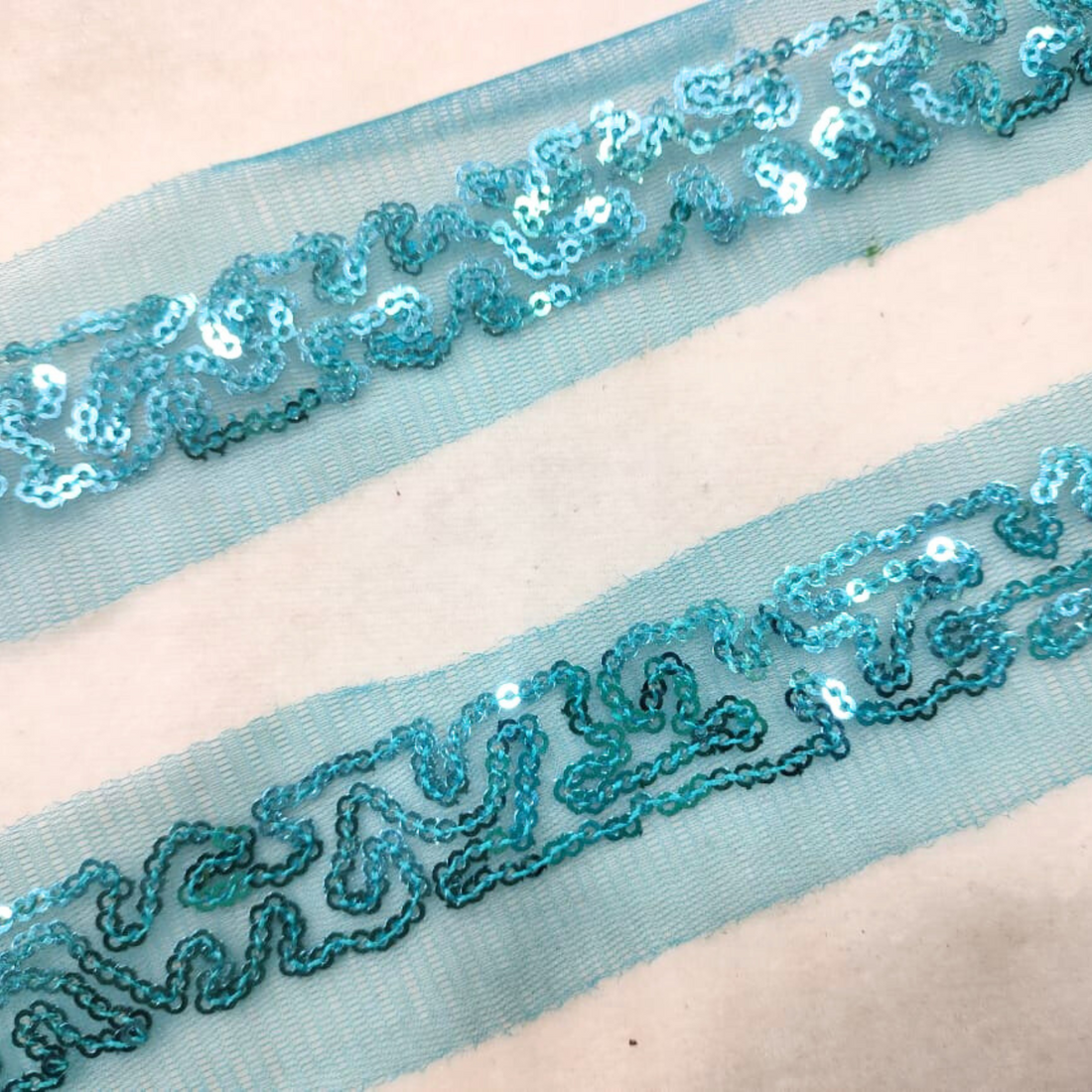 Green Sequin Trim for Luxe Embellishments
