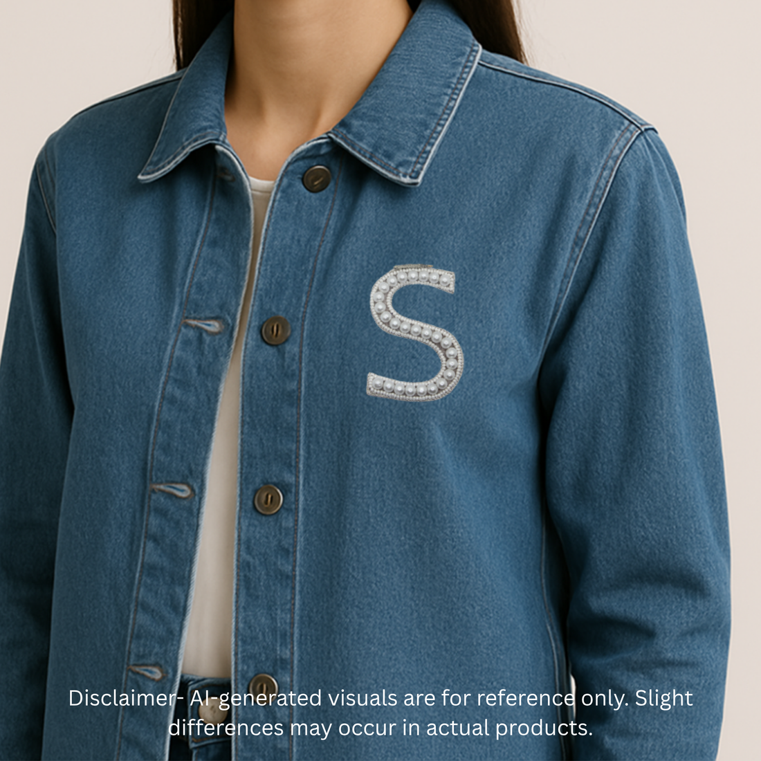 Oceanic Pearl Alphabet 'S' Patch