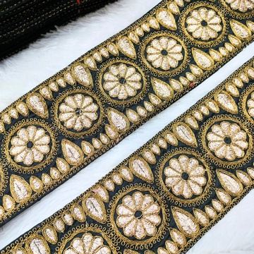 Black Fancy Embellished Trim
