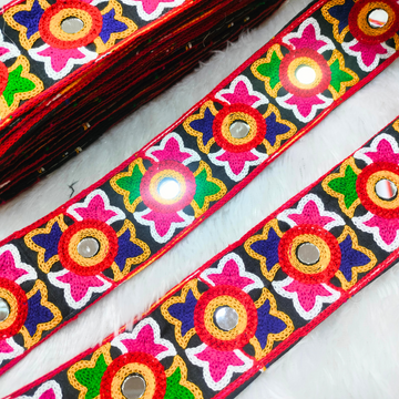 Multicolor Navratri Embroidered Trim