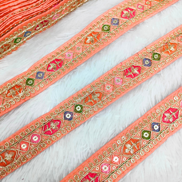 Peach Fancy Multicolor Trim