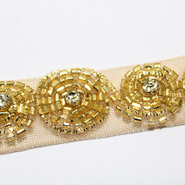Handcrafted Cutdana Embellished Trim