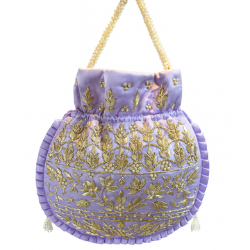 Lavender Luxe Embroidered Potli