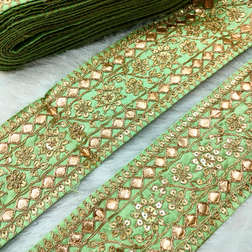 Green Fancy Embellished Trim