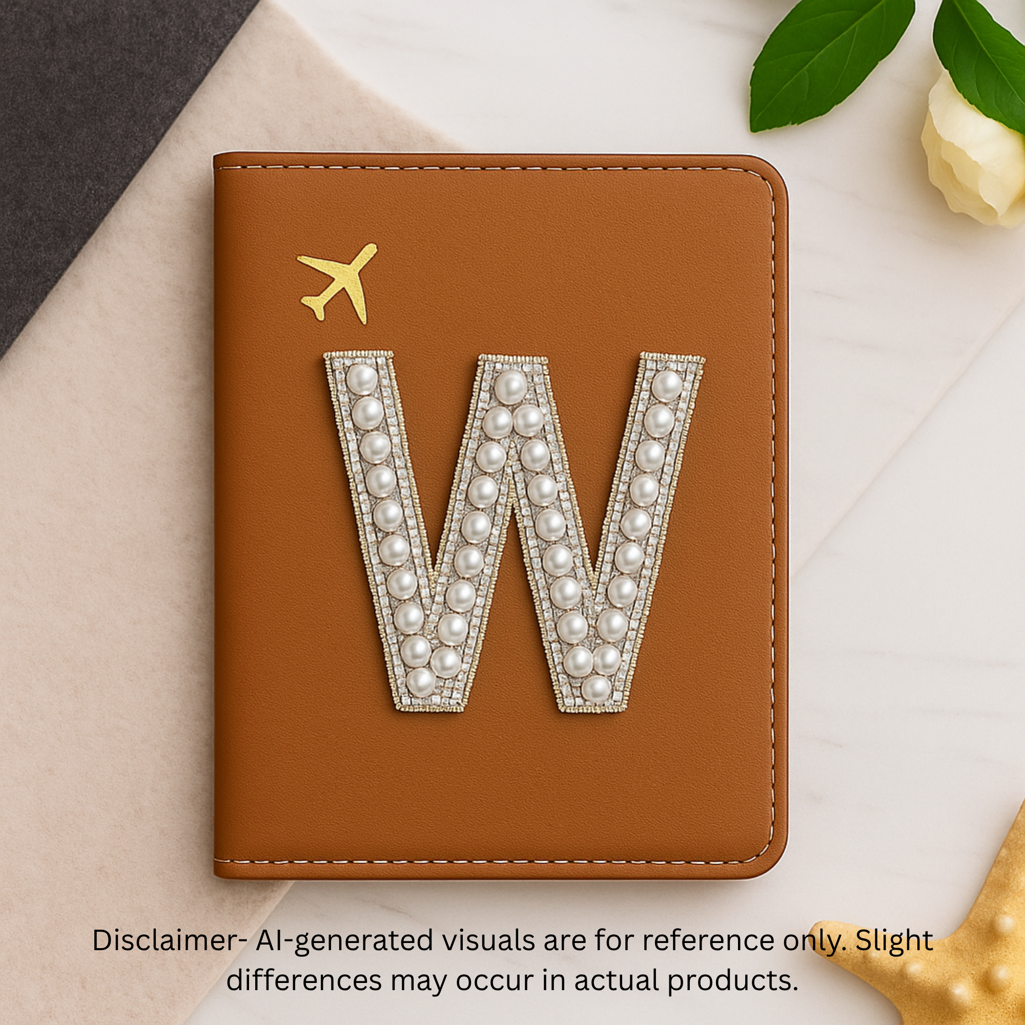 Oceanic Pearl Alphabet 'W' Patch