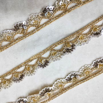 Classic Golden Zardozi Border