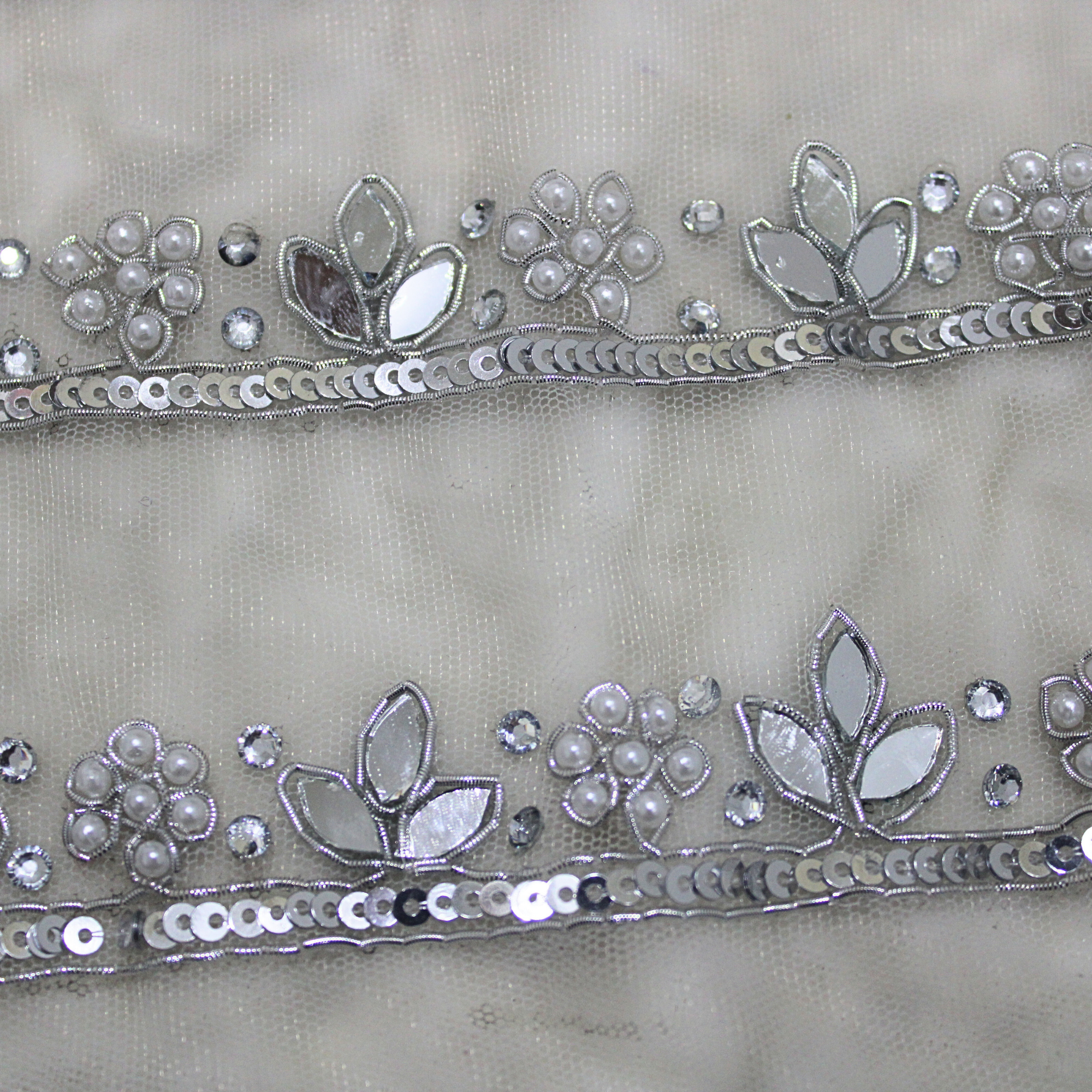 Stone & Beads Zardozi Work Handcrafted Trim
