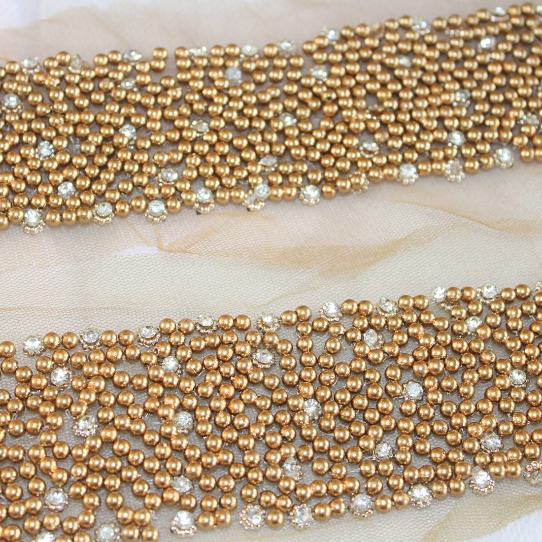 Pearl Embellished Handwork Trim