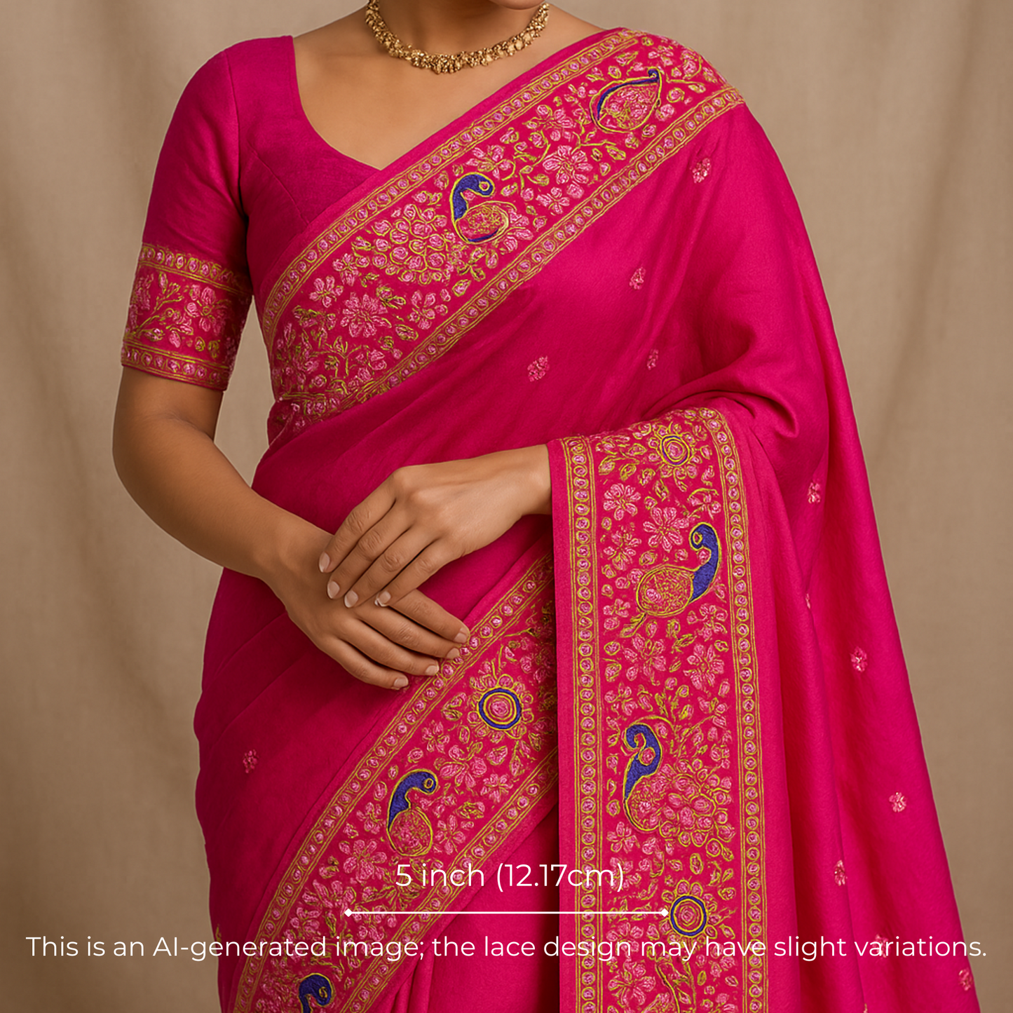 Pink Fancy Embellished Trim