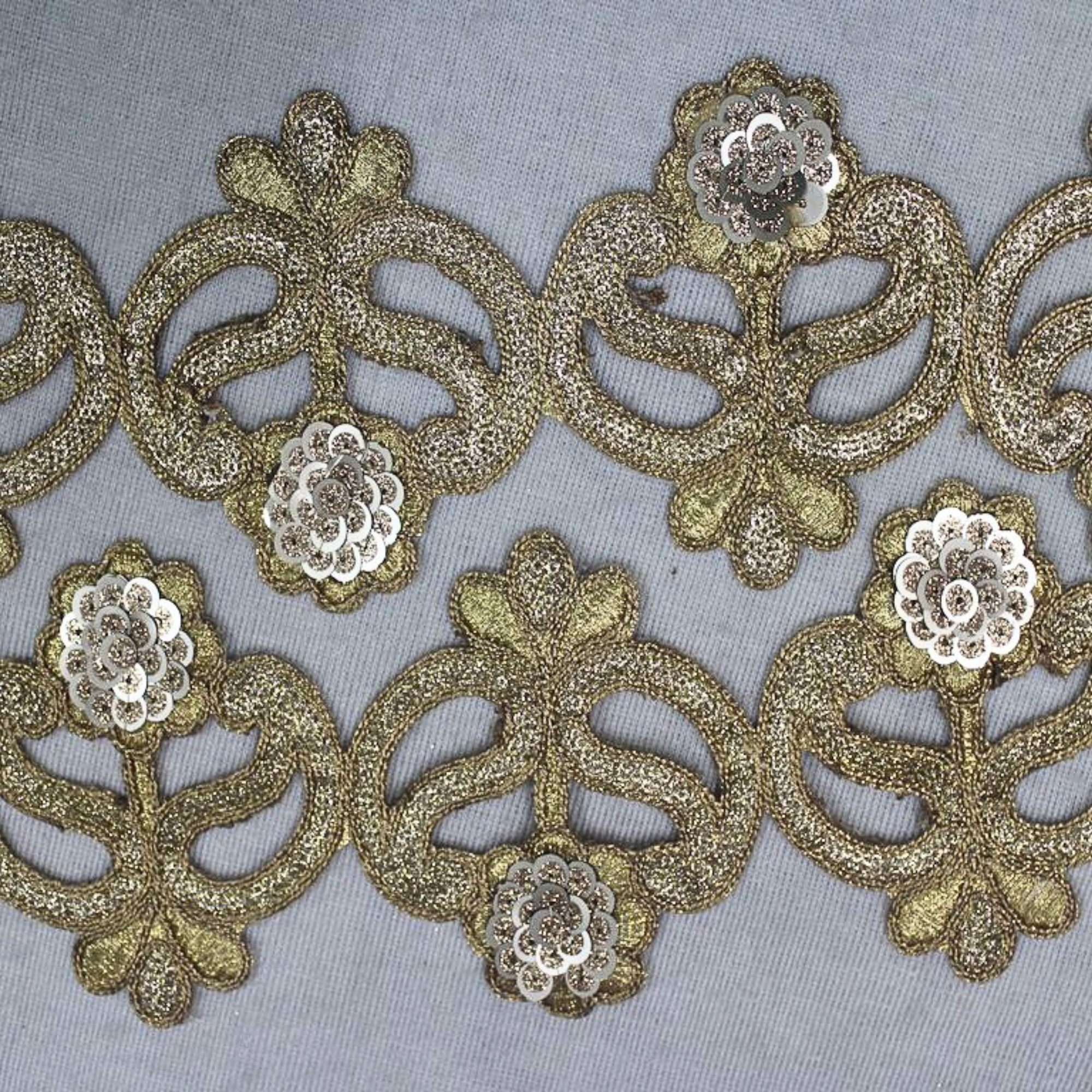 Opulent Golden Zari Cutwork Trim for Stunning Embellishments