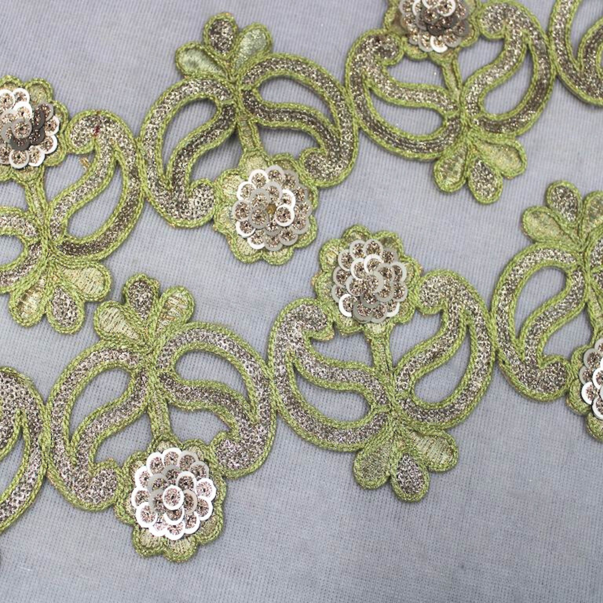 Opulent Golden Zari Cutwork Trim for Stunning Embellishments