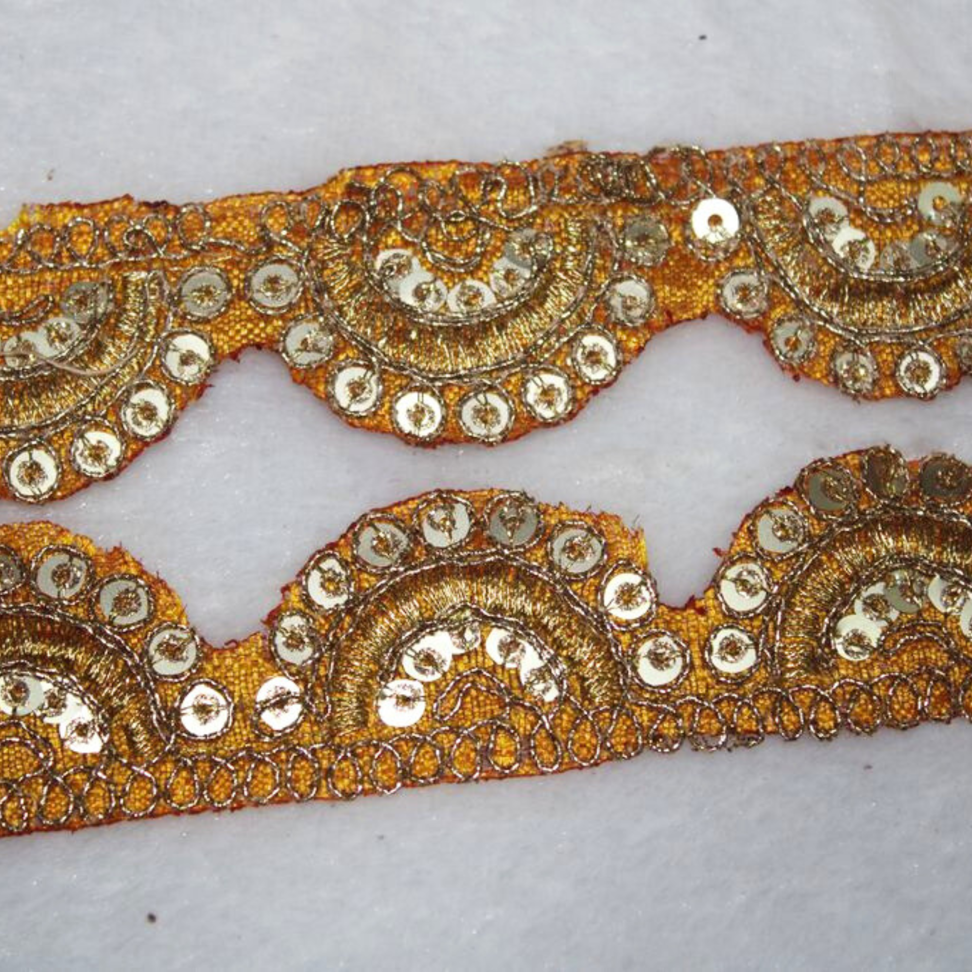 Sequin Half-Moon Lace