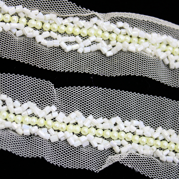 Handcrafted Pearl Embellished Trim