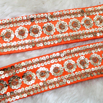 Elegant Floral Fancy Sequin Trim