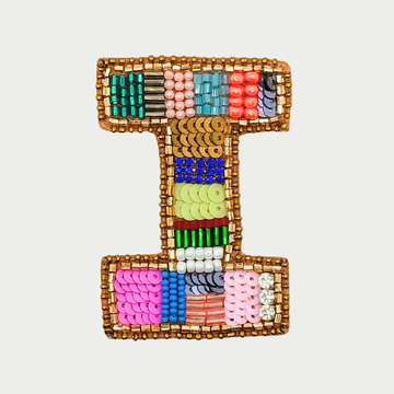 Color burst Alphabet 'I' Handmade Patch