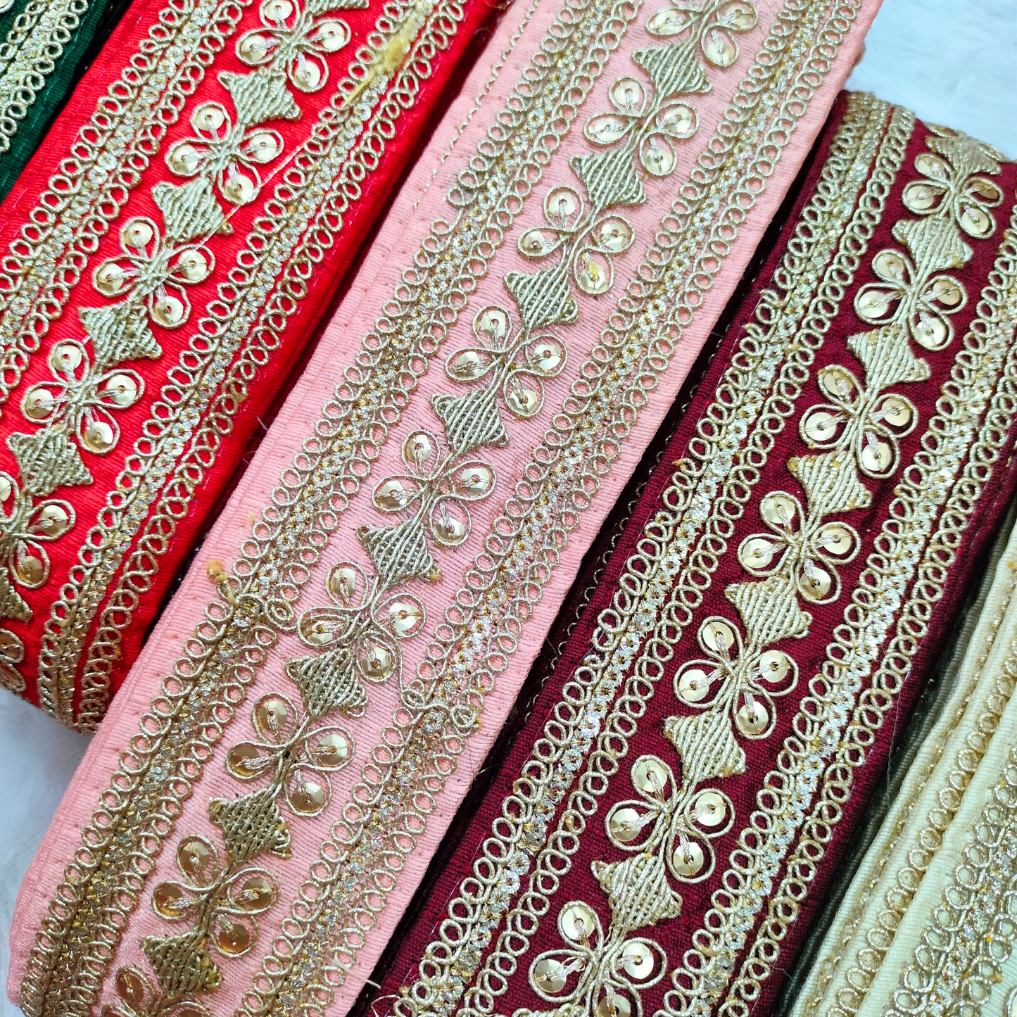 Black Fancy Embellished Trim