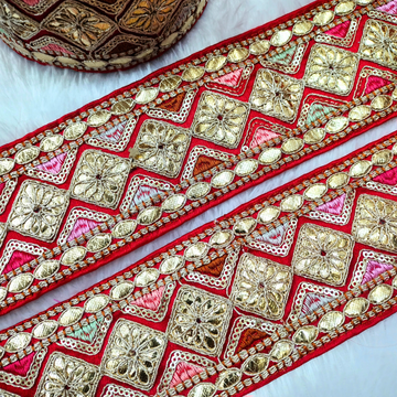 Multicolor Embellished Gota Trim