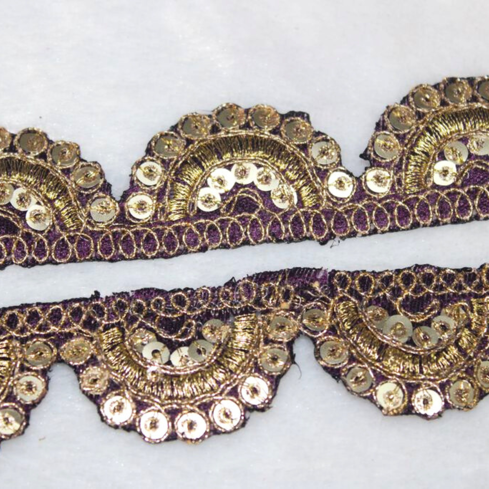 Sequin Half-Moon Lace