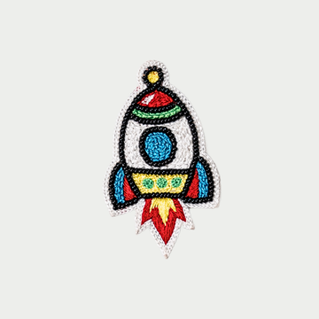 Rocket Blaze Handmade Patch