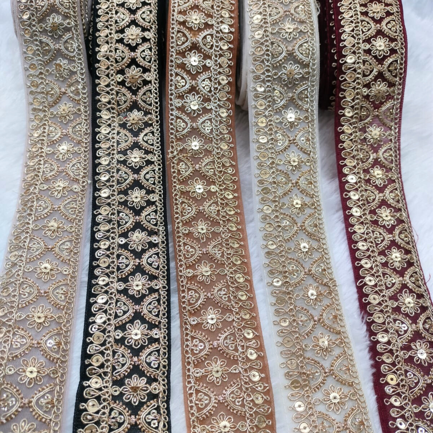 Fancy Lavender Embellished Trim