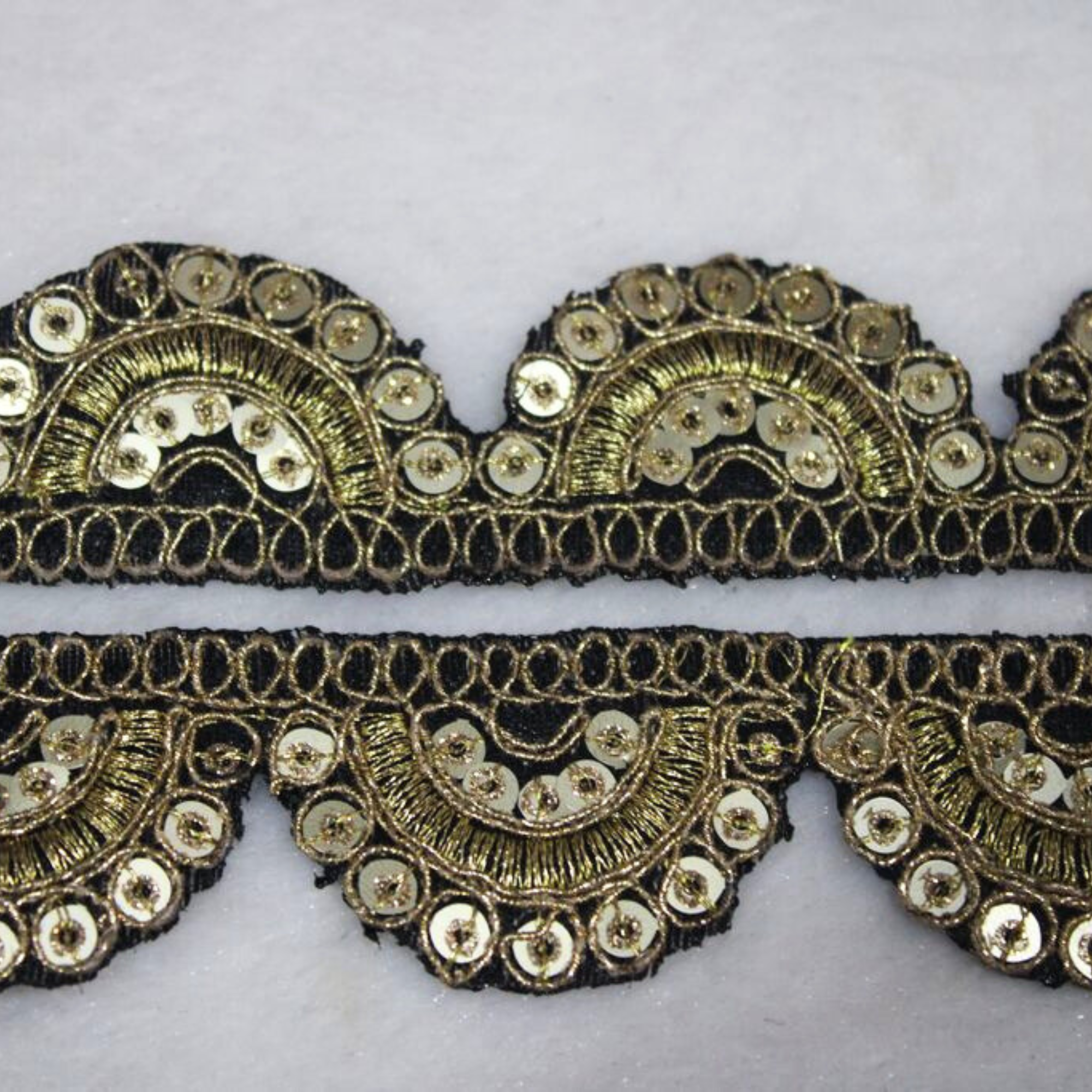 Sequin Half-Moon Lace