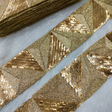 Golden Sequin Trim