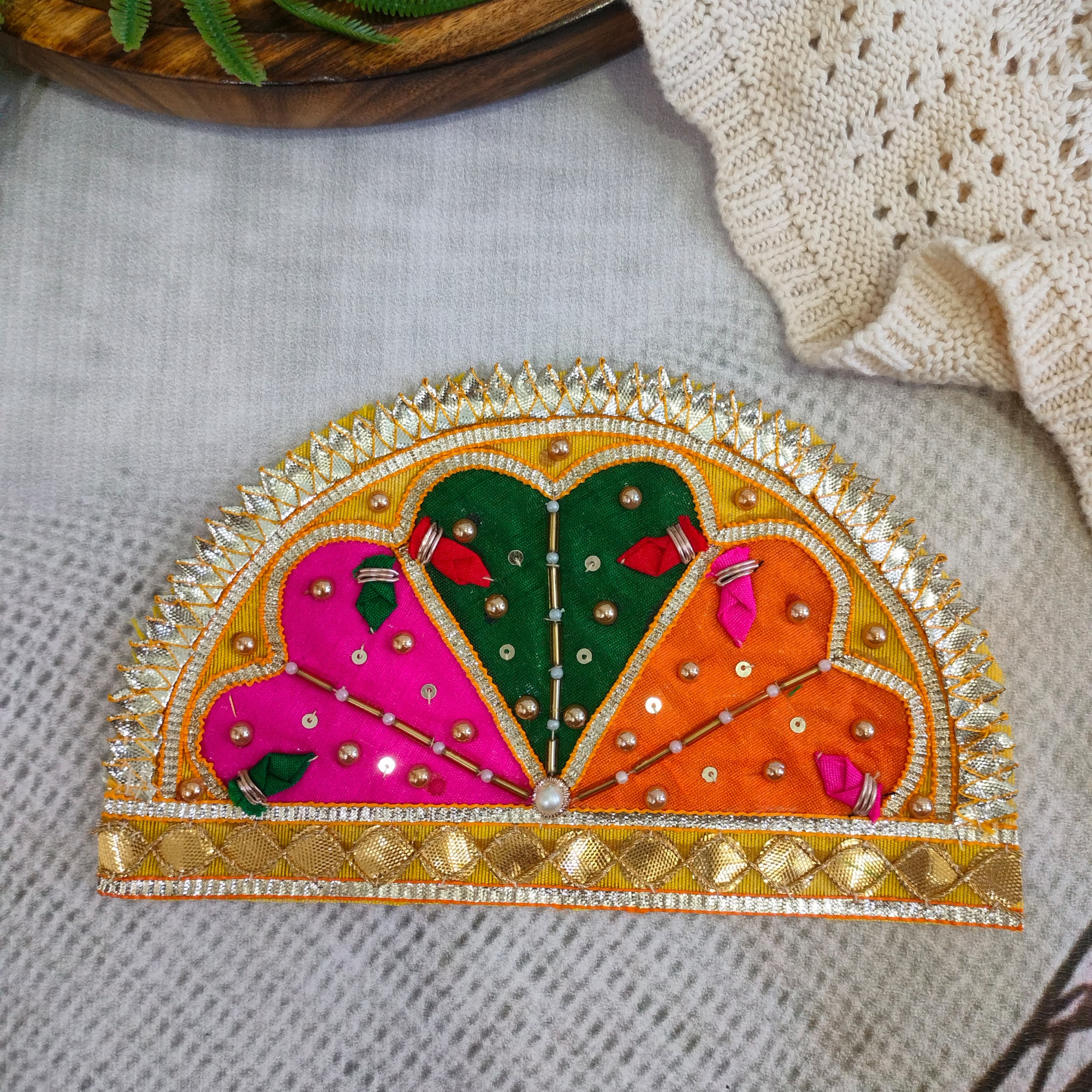 Multicolor Embellished Gota Patti Patch (12 Pieces)