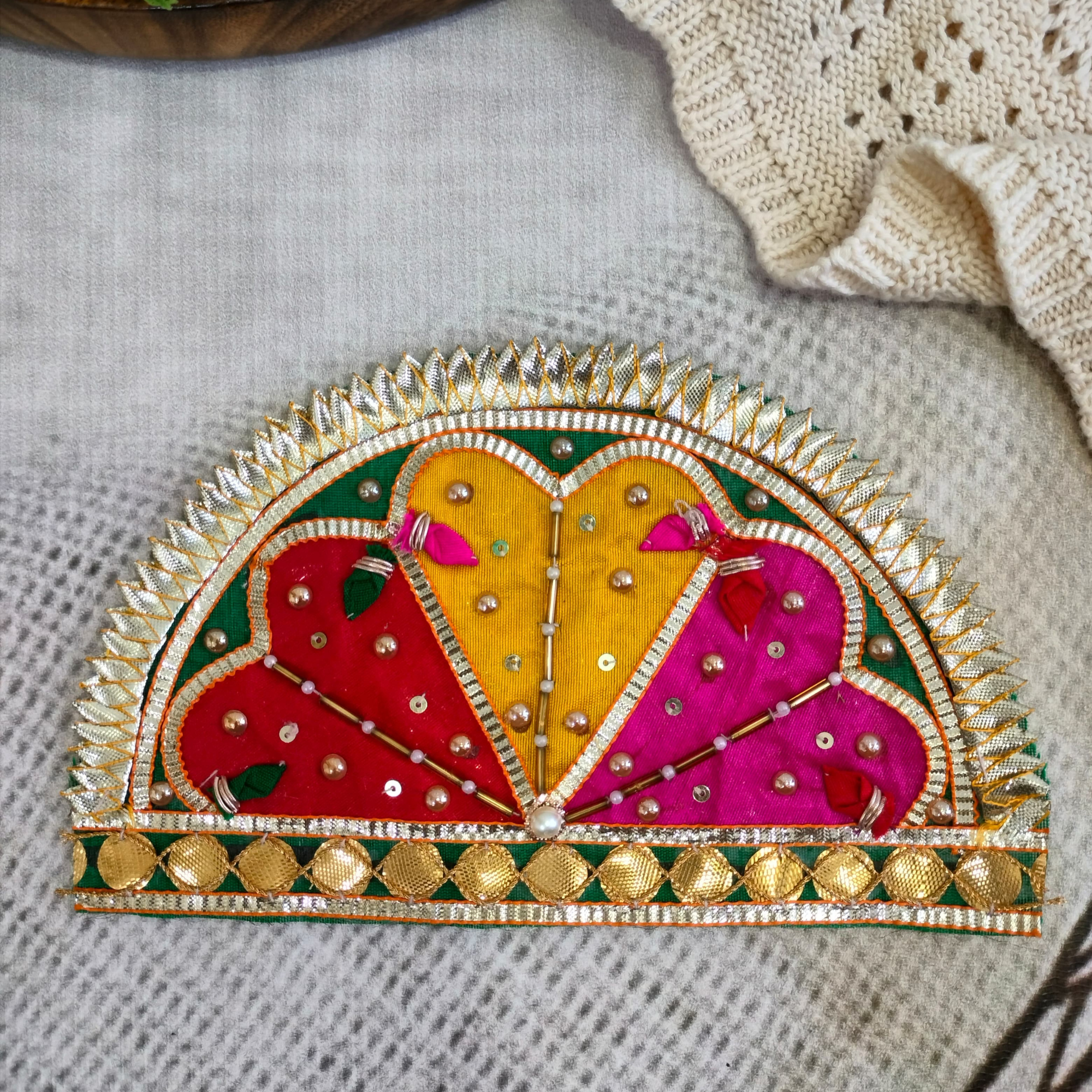 Multicolor Embellished Gota Patti Patch (12 Pieces)