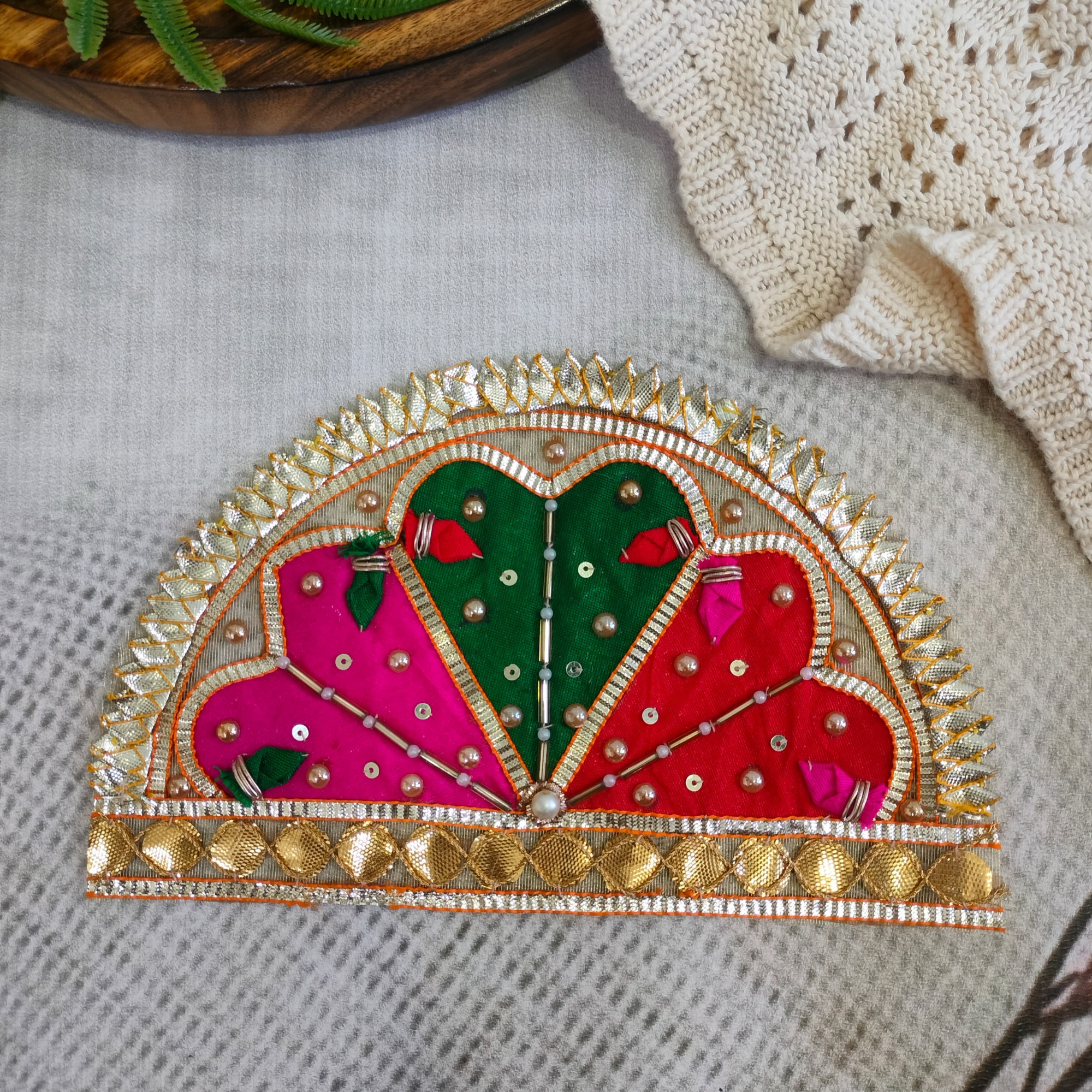 Multicolor Embellished Gota Patti Patch (12 Pieces)