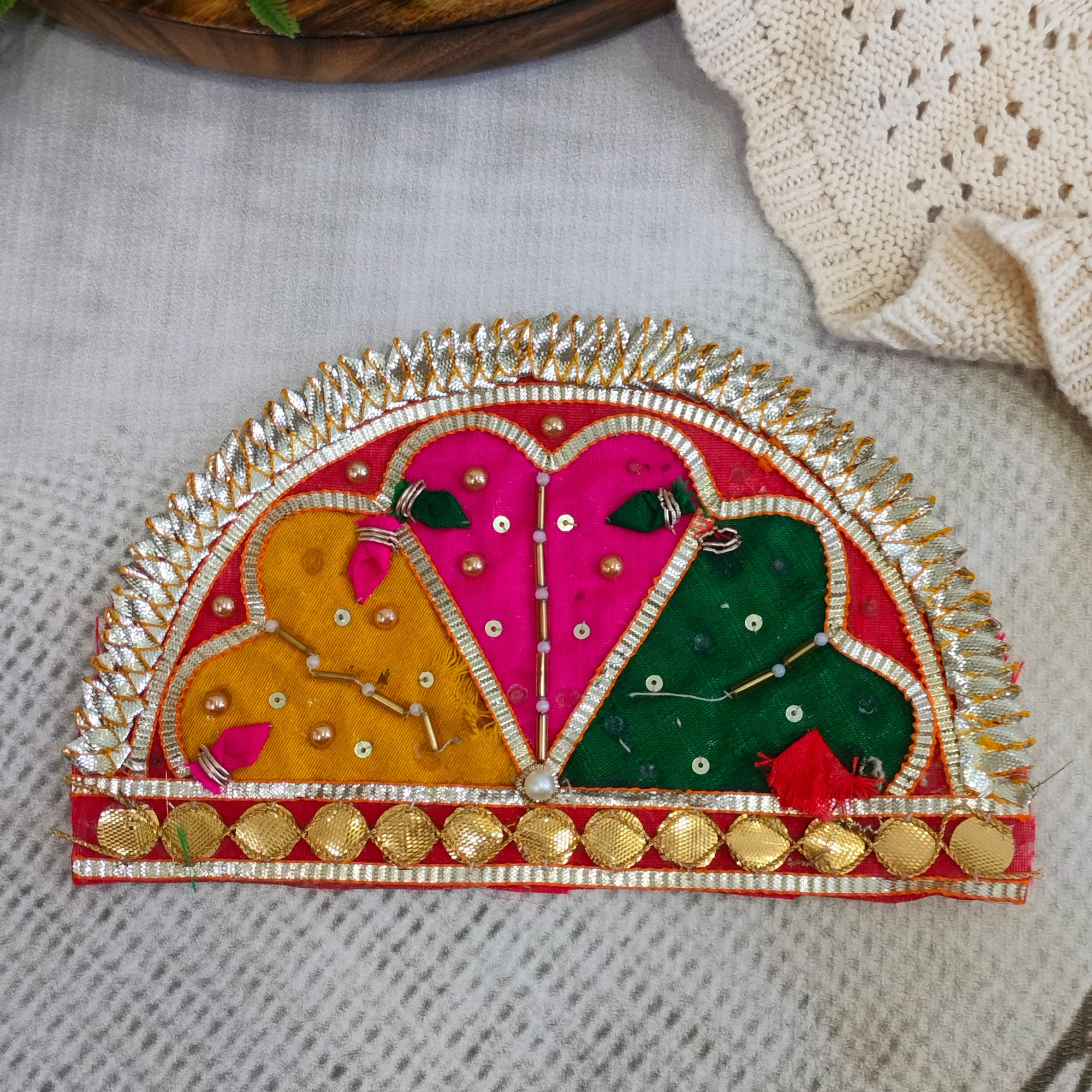 Multicolor Embellished Gota Patti Patch (12 Pieces)