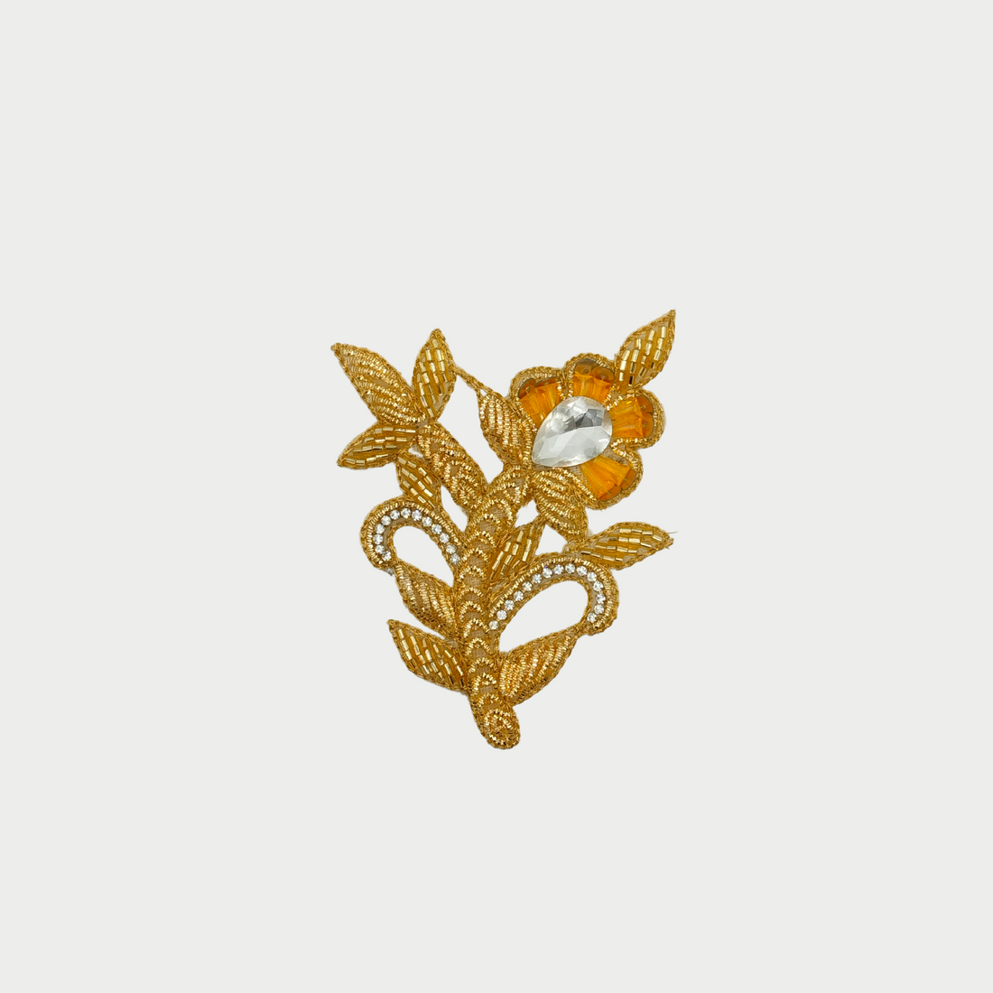 Handcrafted Golden Zardozi Patch (6-12 Pieces)