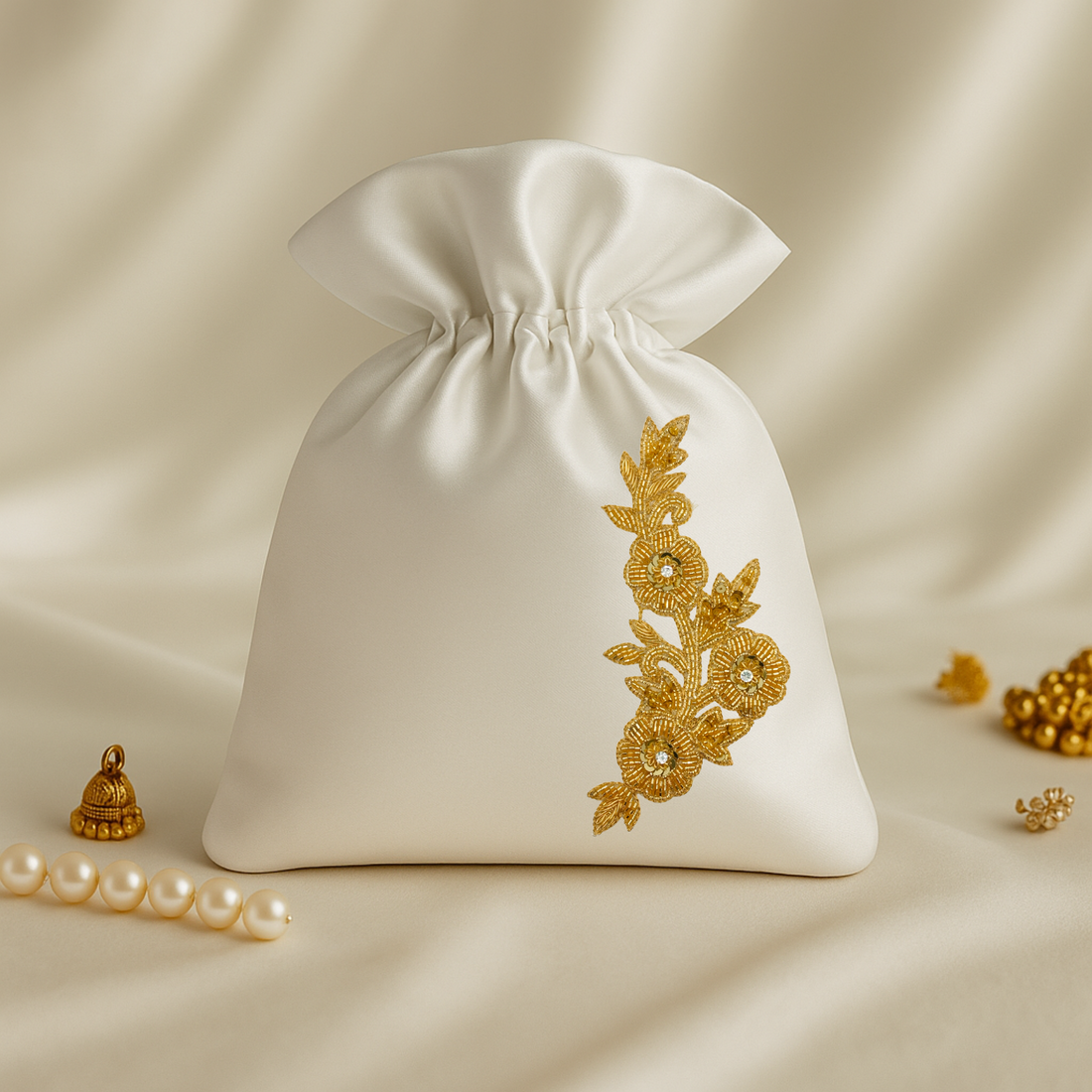 Handcrafted Golden Zardozi Patch (6-12 Pieces)