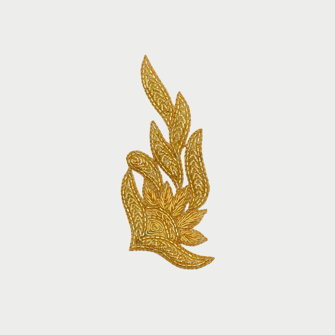 Handcrafted Golden Zardozi Patch (6-12 Pieces)