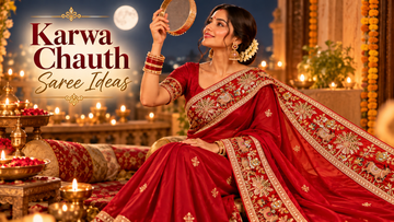Karwa Chauth Outfit Ideas 2026: How to Style Your Saree with Designer Lace
