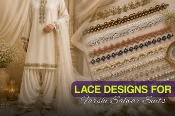 Latest Lace Design Ideas for Farshi Salwar Suits in 2026