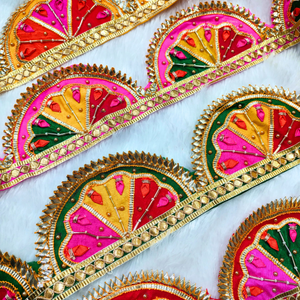 Traditional Multicolor Gota Trim
