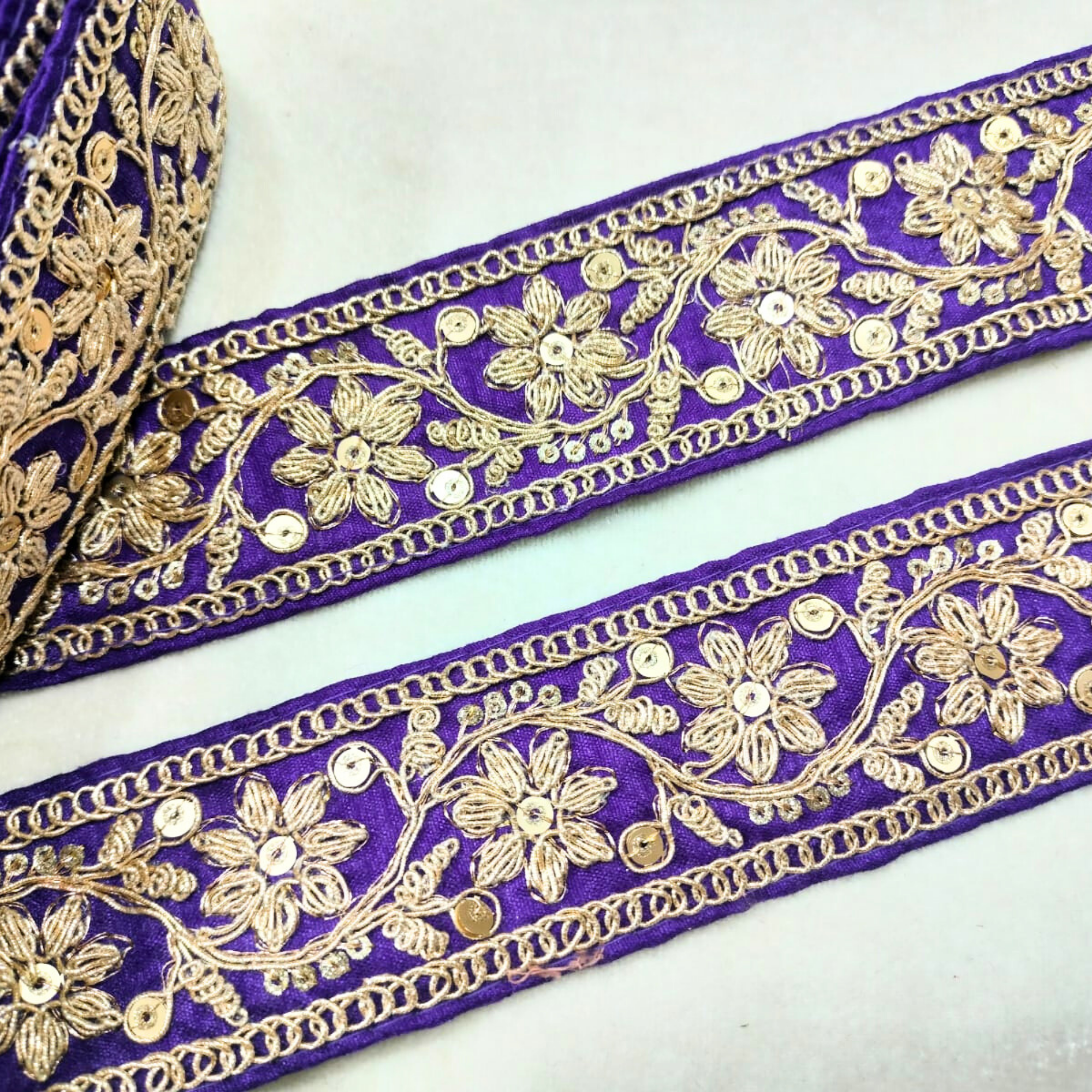 Fancy Sequin Work Trim