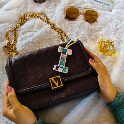 BohoBeadworks Alphabet 'I' Bag Charm hover image