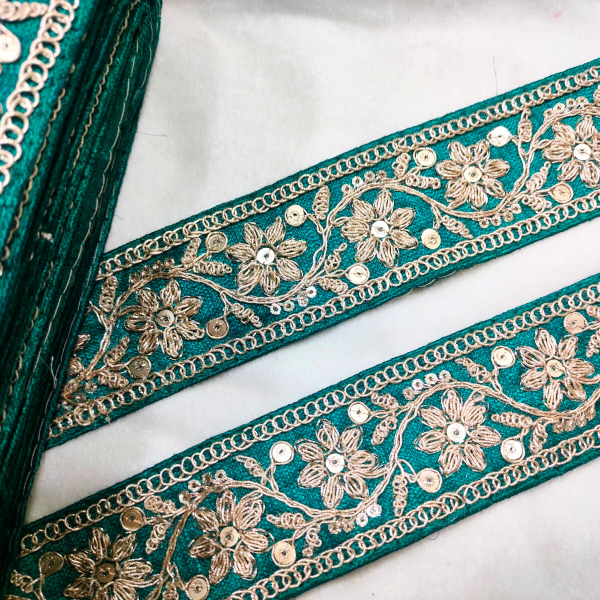 Fancy Sequin Work Trim
