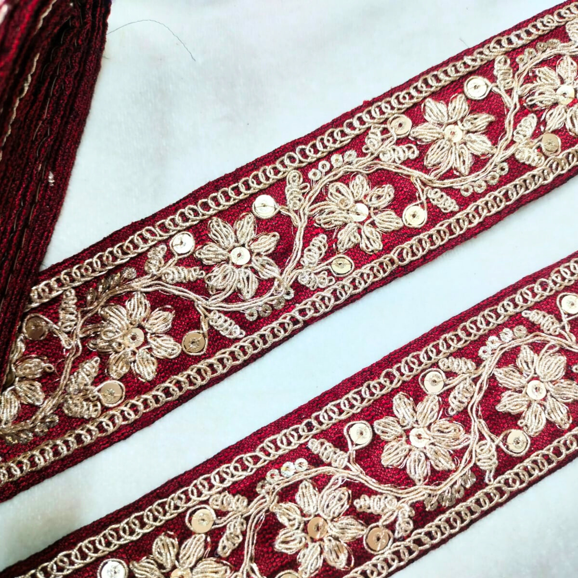 Fancy Sequin Work Trim