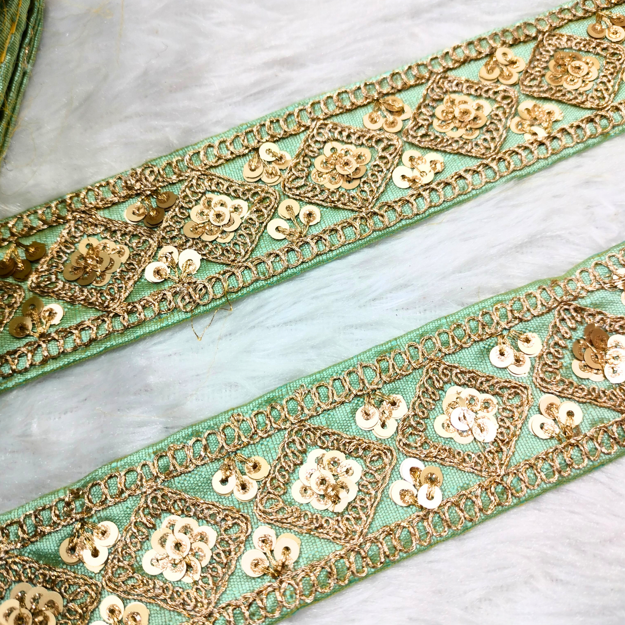 Fancy Zari Embellished Trim
