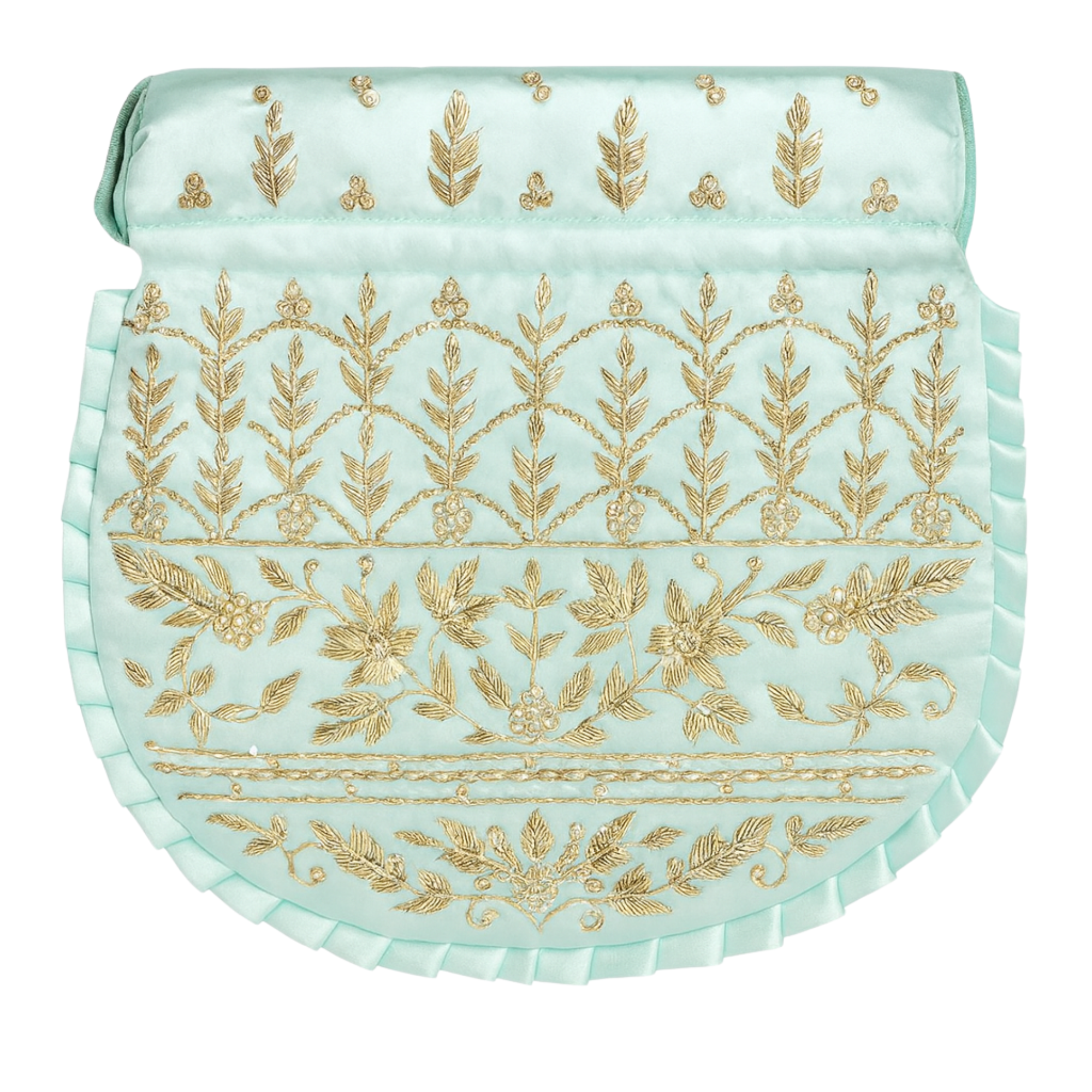 Mint Green Zardozi Potli Bag