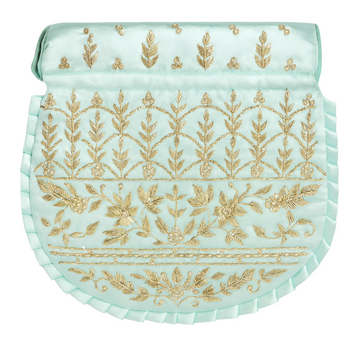 Mint Green Zardozi Potli Bag