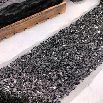 Sequin Lace Trim on Net |