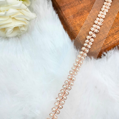 Rose Gold Embellished Trim