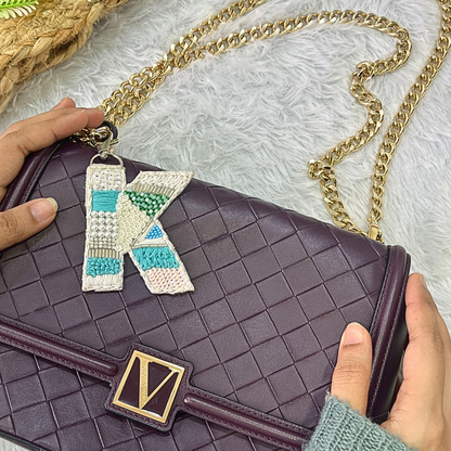 Colorwave Bliss 'K' Bag Charm