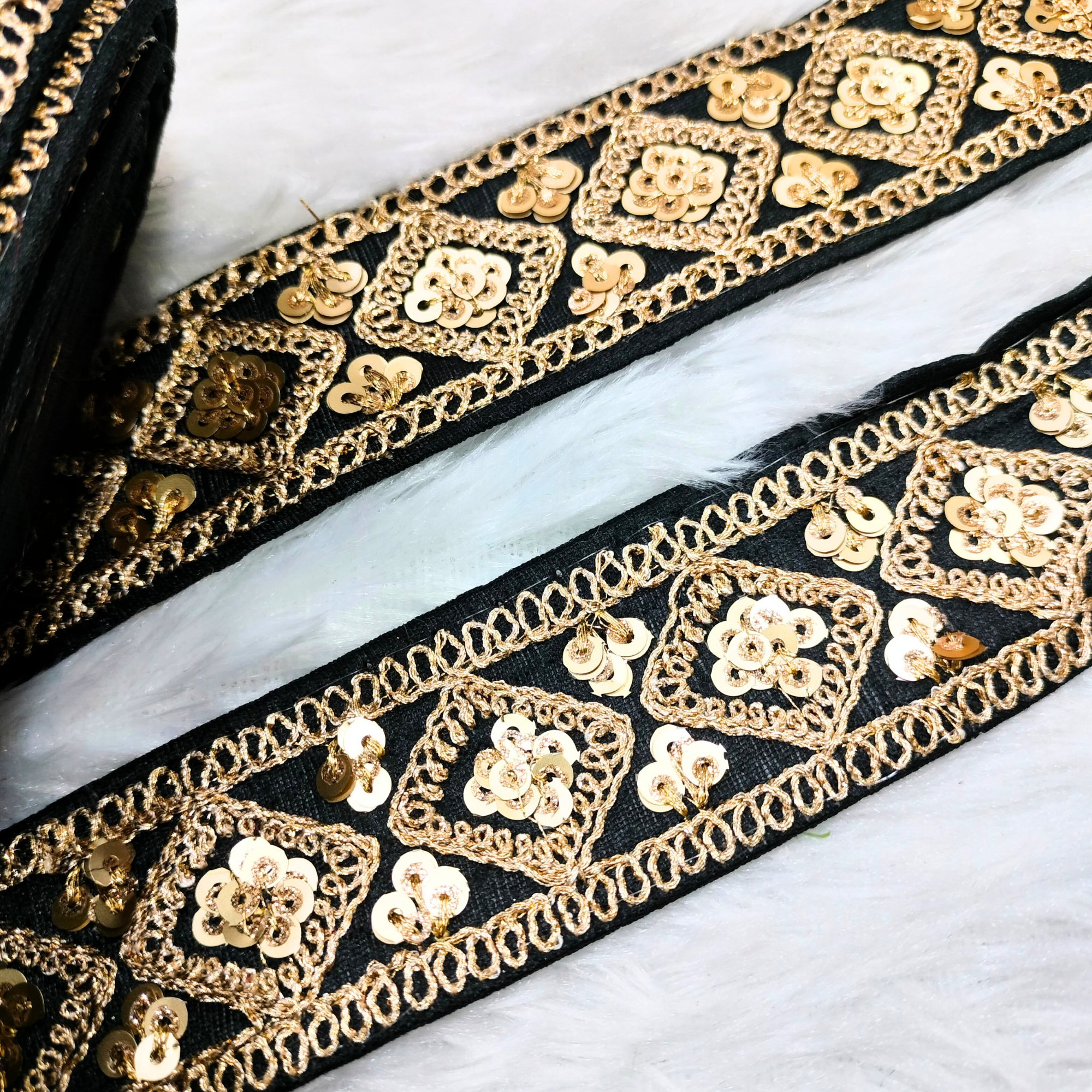 Fancy Zari Embellished Trim