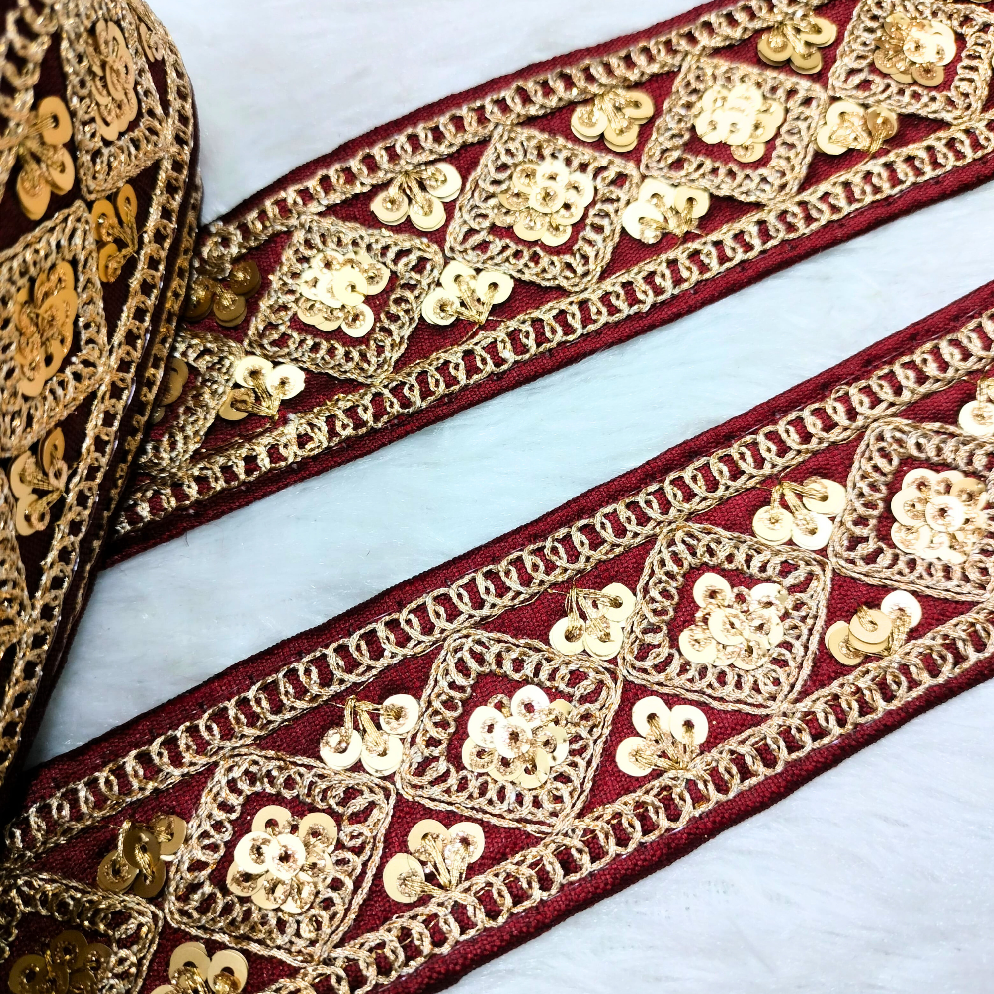 Fancy Zari Embellished Trim