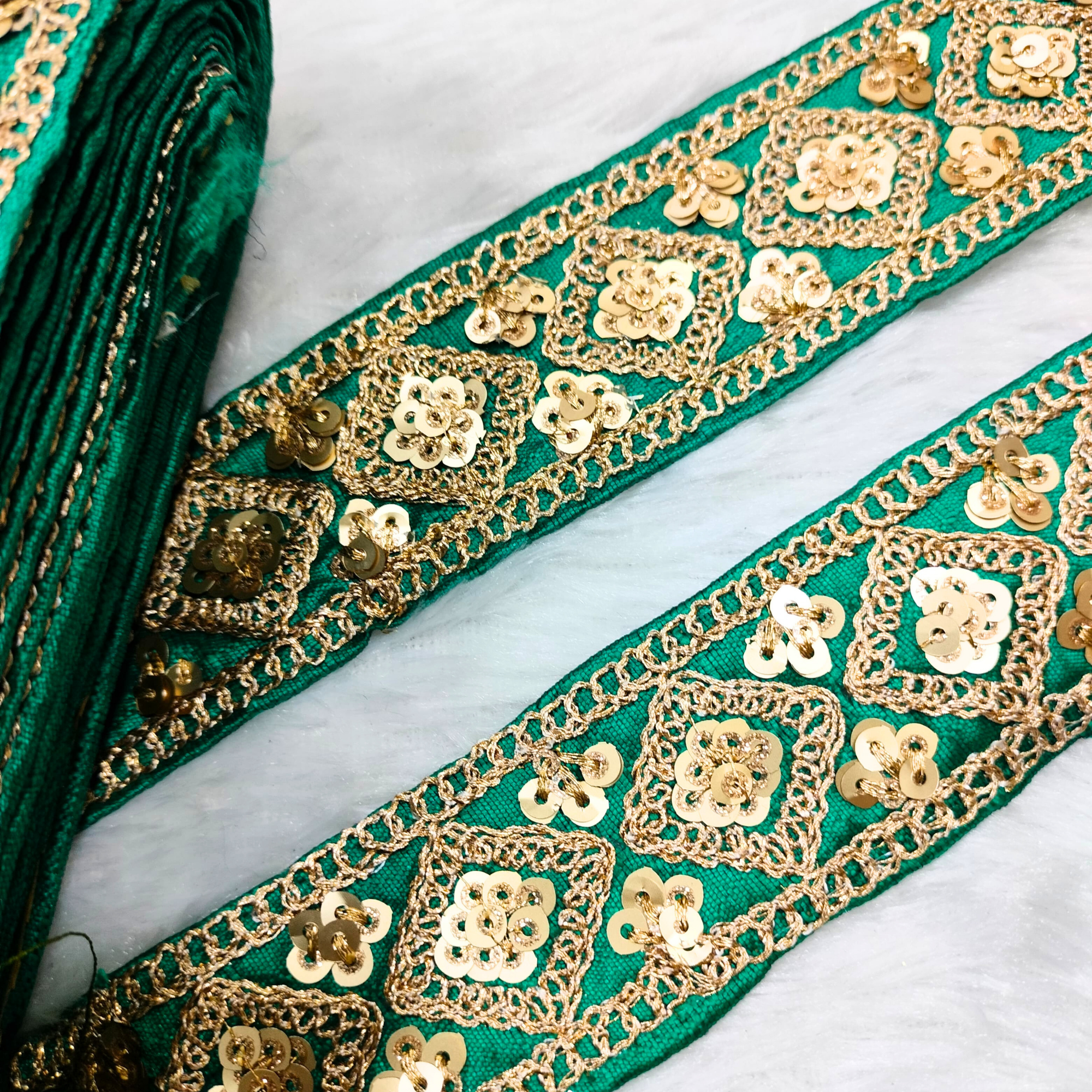 Fancy Zari Embellished Trim